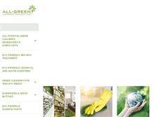 Tablet Screenshot of all-greenjanitorialproducts.com